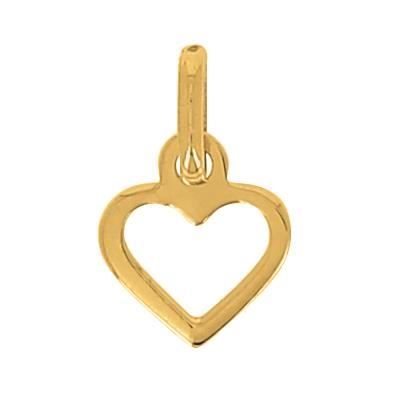 Charm Cœur En Or Jaune 9 Carats - Neuf Avec étiquettes, Jewellerybox, Référence Y17Q-9