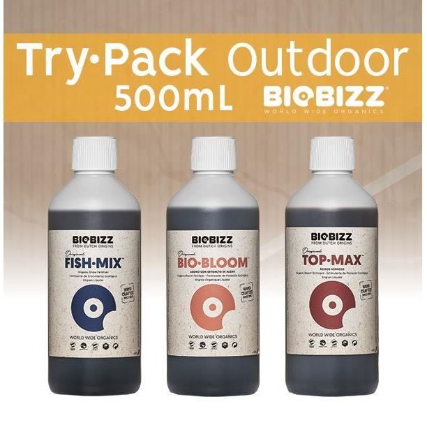 Pack BioBizz 500 mL Try-Pack Outdoor * V.2