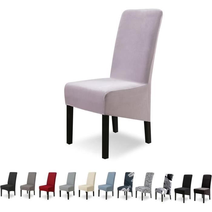 Housse de Chaise en Velours, Doux et Extensible Couverture de Chaise de Housse de Chaise en Velours, Doux et Extensible Couverture de Chaise de