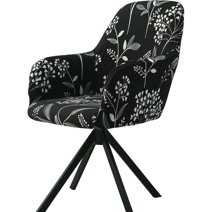 Housses De Chaise Extensibles Velours - Lot De 4 - Protection Anti-taches Pour Salle à Manger Ou Bureau