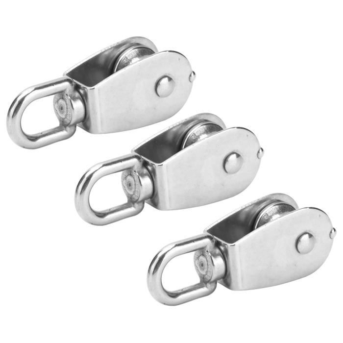 Bloc De Poulie M15 En Acier Inoxydable - FAFEICY - Poulie Double Simple