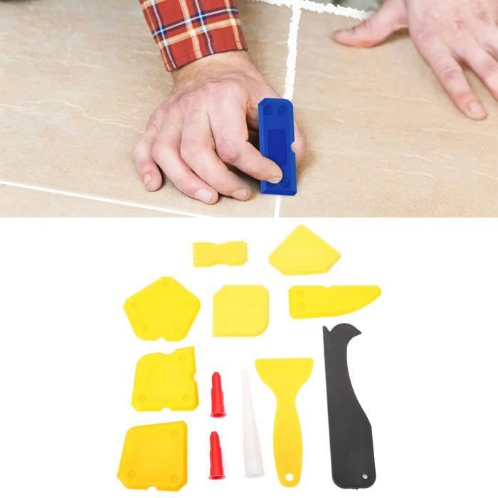 Kit De 7 Couteaux à Enduire Et Grattoirs | Lames En Acier Carbone | Avec Sacoche