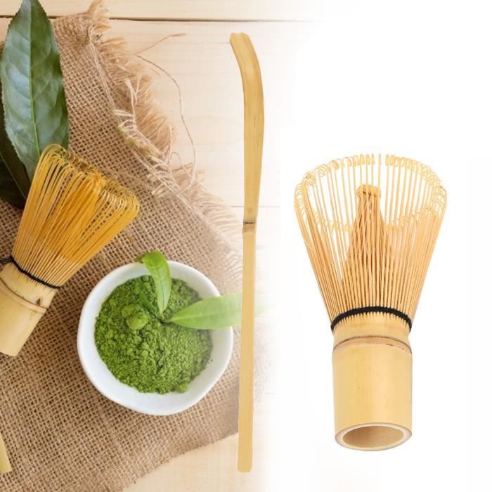 Ensemble de fabrication de matcha en bambou Fouet en bambou crocheté Fouet  à thé matcha Chashaku art cafe - Cdiscount Maison