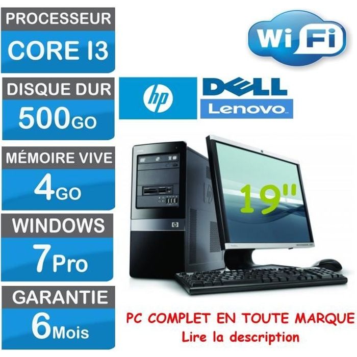 Ordinateur De Bureau Complet I3 Achat Vente Pas Cher