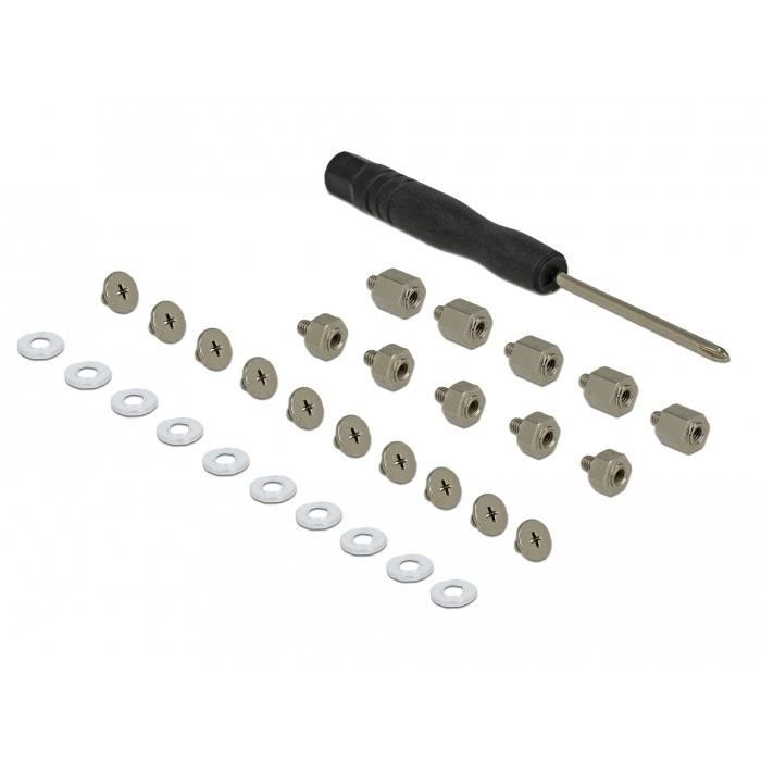 Delock KIT DE FIXATION 31 PIÈCES POUR MODULE M.2 SSD-M.2 18288