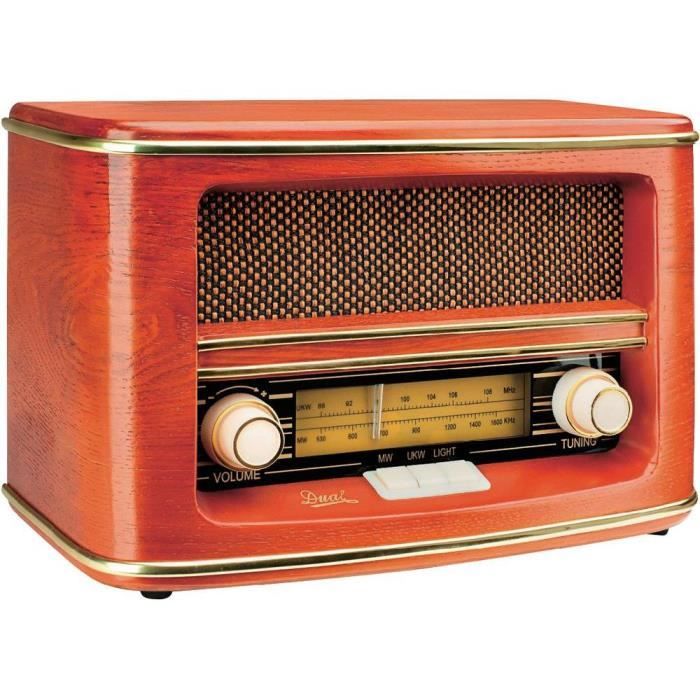 Radio rétro Dual NR 1 Nostalgie Rouge radio cd cassette