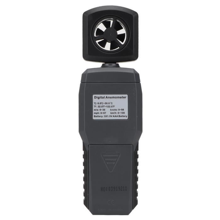 Anémomètre Numérique Mcbazel 3-en-1 - Mesure Vitesse Du Vent, Température Et Échelle Beaufort