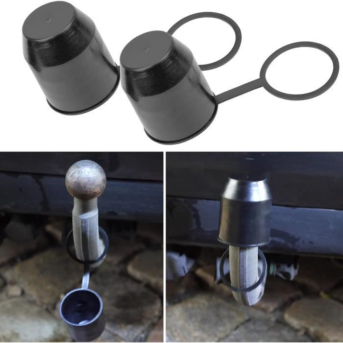 JNNJ Lot De 4 Housses Jaunes Pour Boule D'Attelage – Protection Universelle Anti-Rouille Et Anti-Saleté
