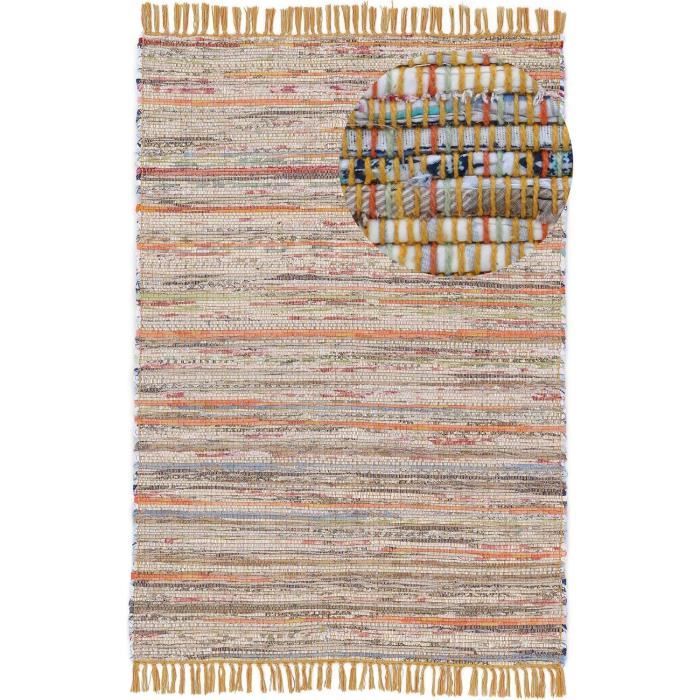 Tapis Kilim modernes faits main Tapis Kilim tissé à la main Tapis plat en laine beige En vente