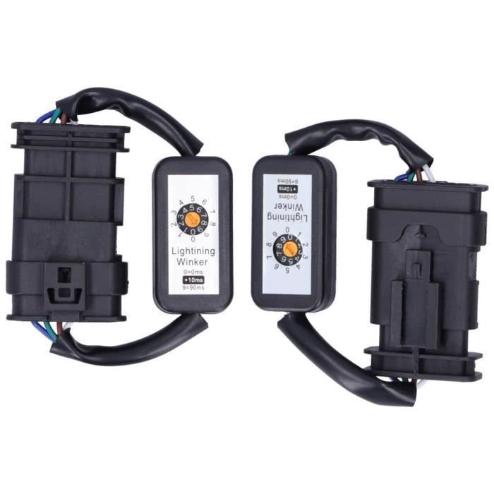 Module clignotant de clignotant Paire de feux arrière à LED adaptateur de clignotant dynamique Kits de Module de
