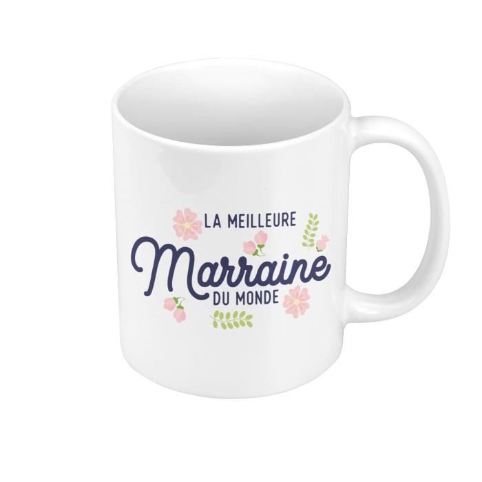 Mug en céramique - FABULOUS - La Meilleure Marraine du Monde - 325 ml ...