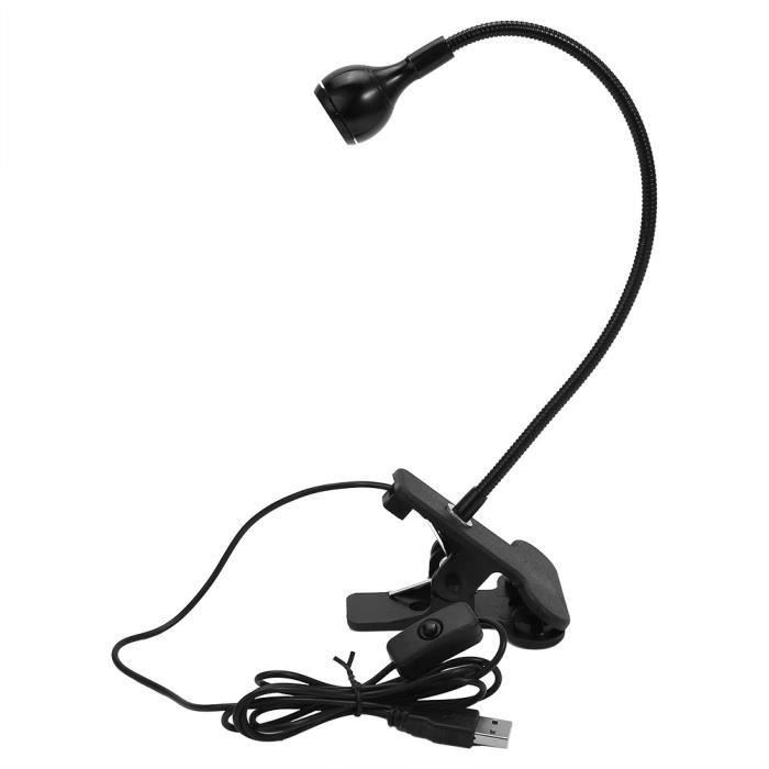 Lampe USB Lampe de lecture LED flexible à col de cygne USB Table portable  Lampe à pince pour ordinateur luminaire lampe - Cdiscount Bricolage