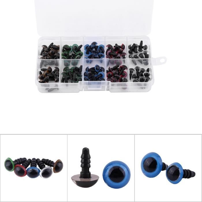 Yeux De Sécurité Pour Poupées 16 Mm Marron - Lot De 150 Œillets + 150 Rondelles - Pour Création Artisanat, Peluches, Travaux Au Crochet - 4