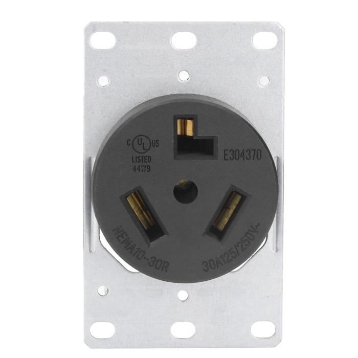 Prise de réceptacle Prise, prise 3 trous PA66 Shell 30A 125V 250V pour — free download