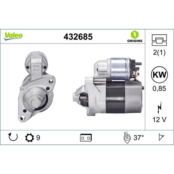 Démarreur VALEO 432685