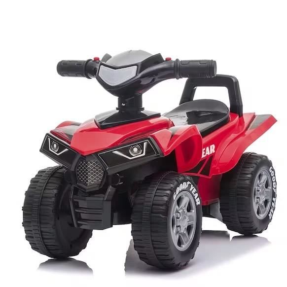 Porteur quad rouge pour enfant de 1 à 3 ans - GOOD YEAR - Grandes roues et siège incliné