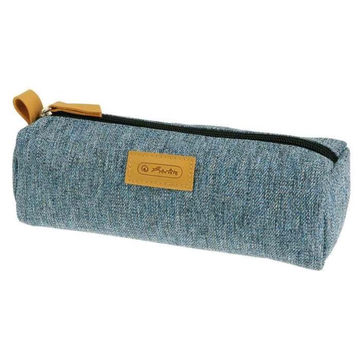 Trousse Scolaire Herlitz Beatbox - Bleu Océan - 22,5x12x7 Cm - Plusieurs Compartiments