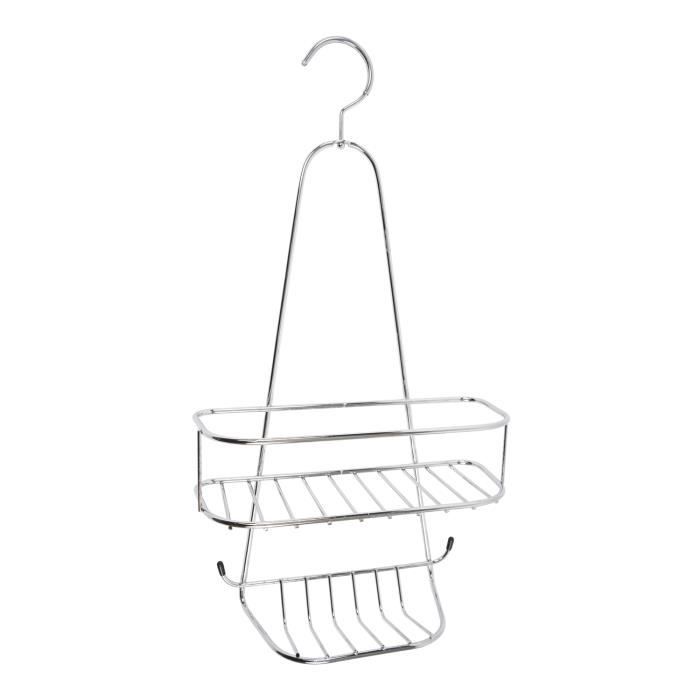 Étagère de douche à suspendre - IDRALITE - New Chrome - Acier Chromé - 25 5x47 5x10 5 cm - Gris
