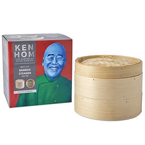Ken Hom KH506 Cuiseur vapeur Bambou Crème
