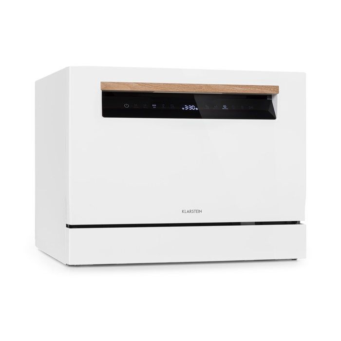 Lave-vaisselle Klarstein Lagoona 6 couverts 1380W - 65l - 49dB - panneau de commande tactile - blanc - Klarstein
