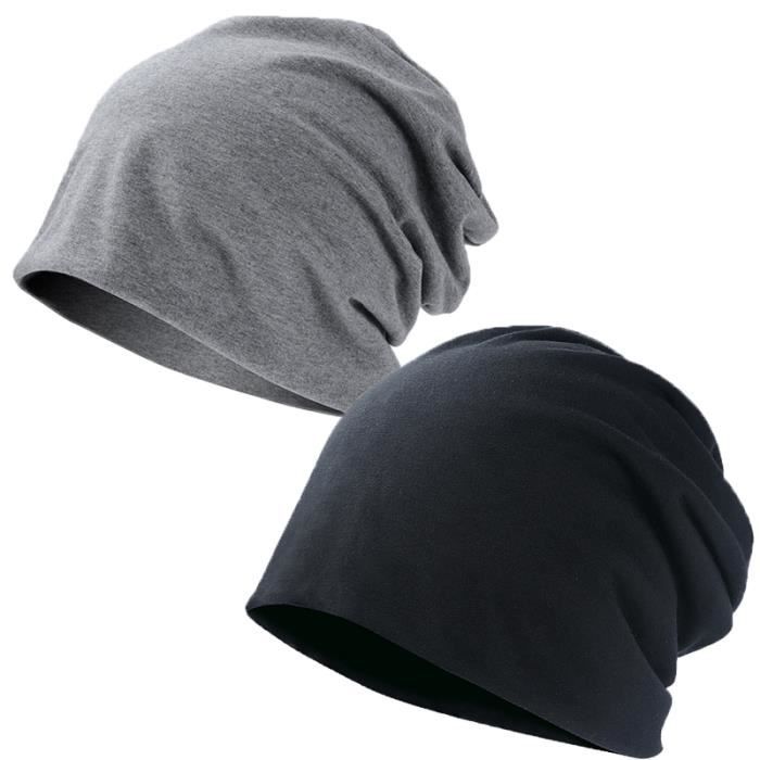 Bonnet homme simple coton noir - Les Franjynes