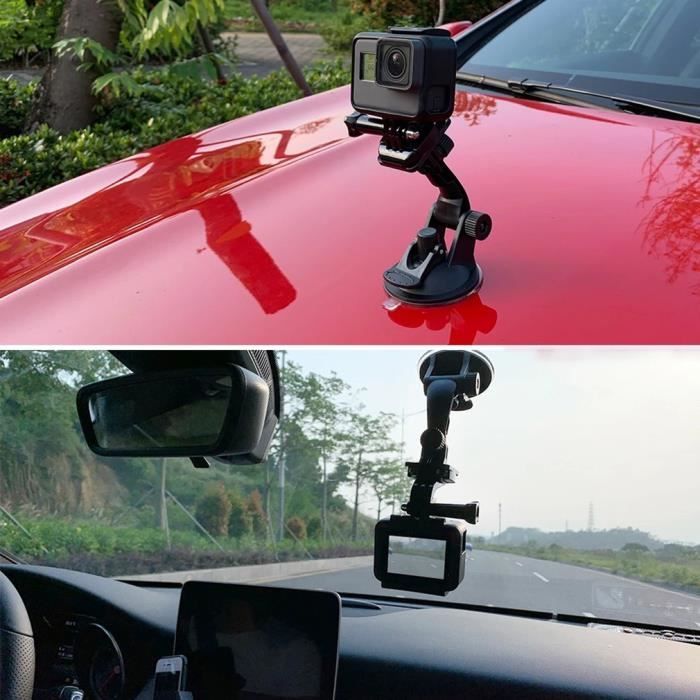 Support de caméra de mouvement 7cm ventouse de pare-brise de voiture pour  Gopro, noir - Cdiscount Téléphonie