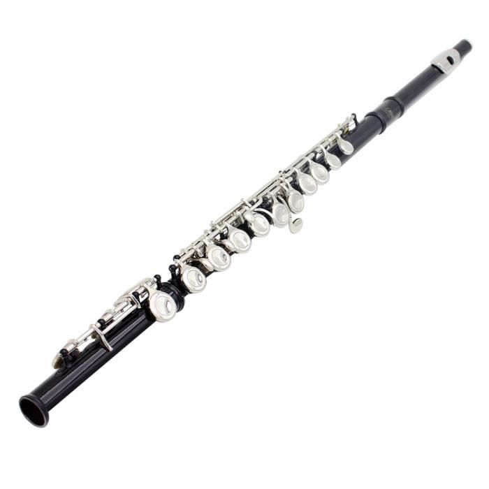 Flûte traversière Cupronickel Argent plaqué 16 trous C Key Instrument à  vent avec Graisse de liège Gants - Achat / Vente flûte traversière Flûte  traversière Cupronickel 