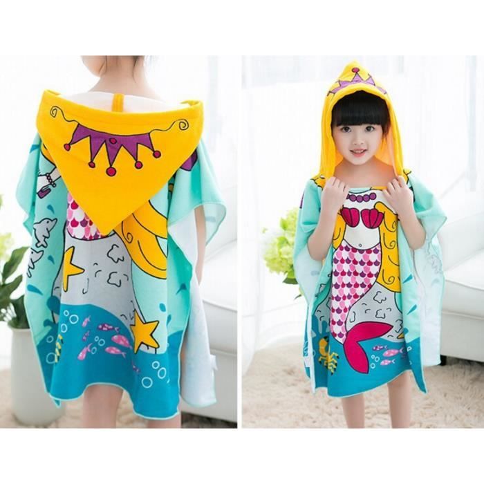 serviette poncho fille