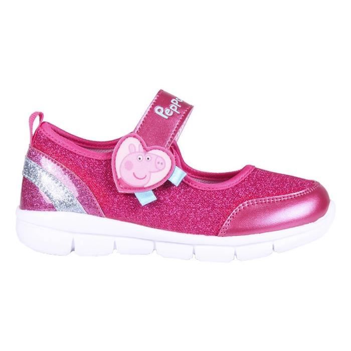 Baskets - CERDA - Peppa Pig - Semelle légère EVA - Paillettes - Rose (taille 24)