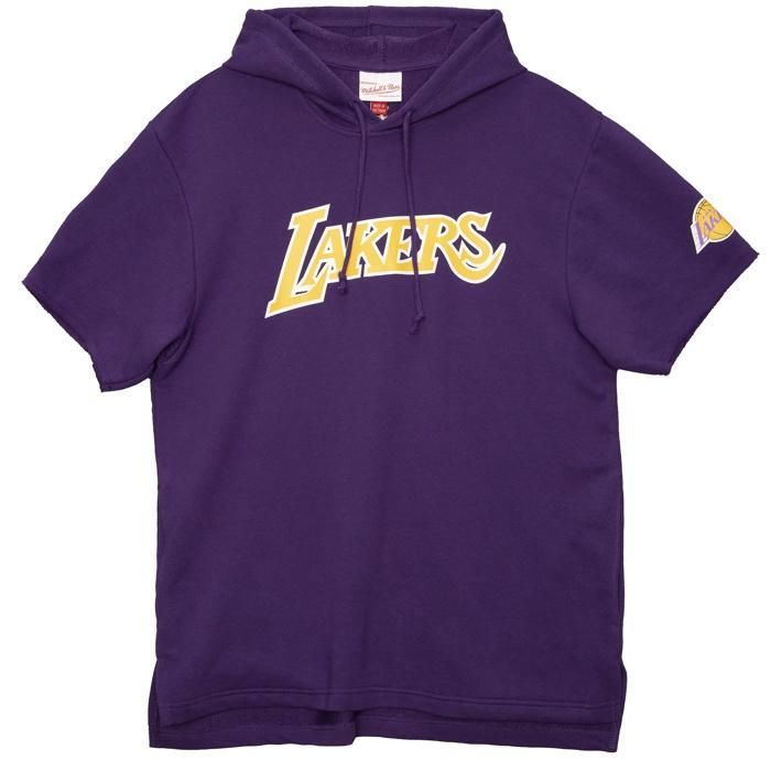 Sweatshirt à capuche manches courtes Los Angeles Lakers - purple Sweatshirt à capuche manches courtes Los Angeles Lakers - purple