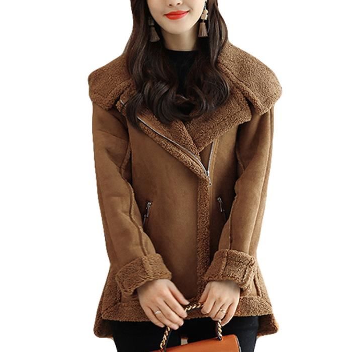 Manteau Femme de Marque XS Marron Cdiscount Pr t Porter