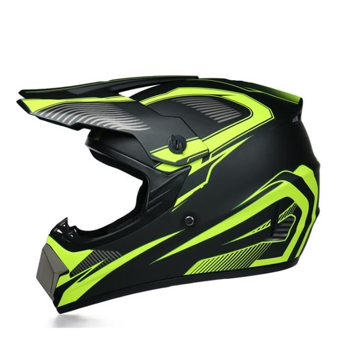 Casque Motocross Enfant - Pour Vélo, Scooter, Sports - Taille 50-53 Cm - Avec Visière - Protection Légère