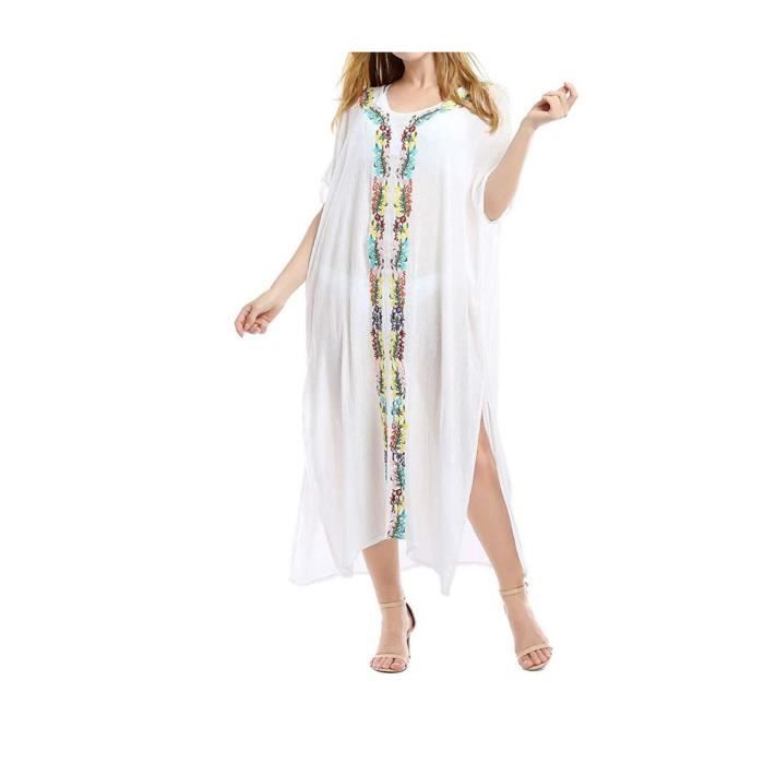 JENJON Paréo Poncho Crochet Femme – Robe De Plage Bikini Cover Up Tricotée Légère, Taille Unique, Style Boho Estival