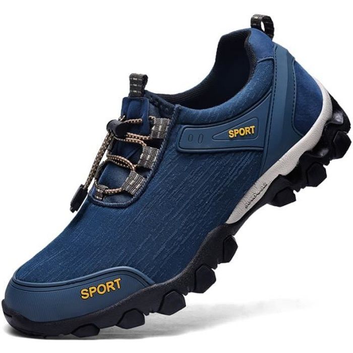 Chaussures Randonnée Homme Imperméable Maintien Confort Respirant Bleu Cdiscount Sport