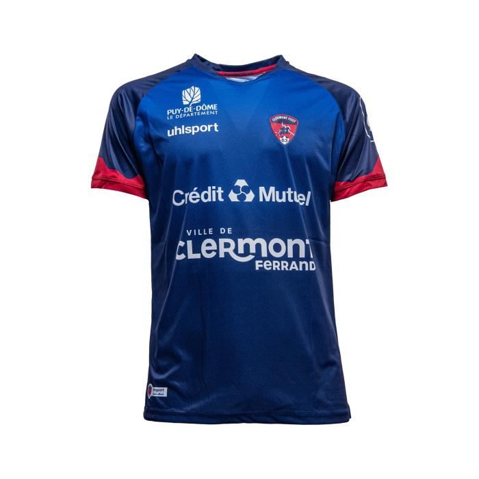 Maillot Clermont Foot 63 Extérieur 2022/2023 Bleu 100 Polyester