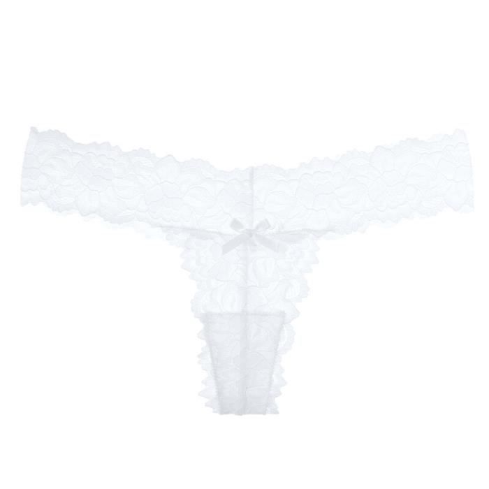 Culotte Femme Coton Doux Slip Sexy En Dentelle Taille Midi Hipster Sous-vêtement Shorties Doux Doux Slip Taille Basse Culotte Élastique Basique