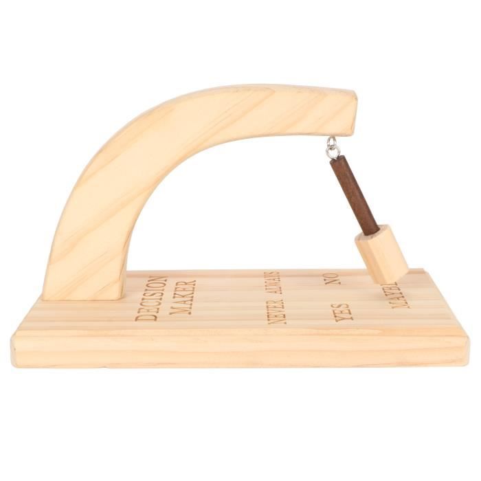 Décideur Magnétique En Bois De Chêne - Outil Amusant Pour Indécis - Oui/Non/Peut-être - Déco Bureau & Chambre
