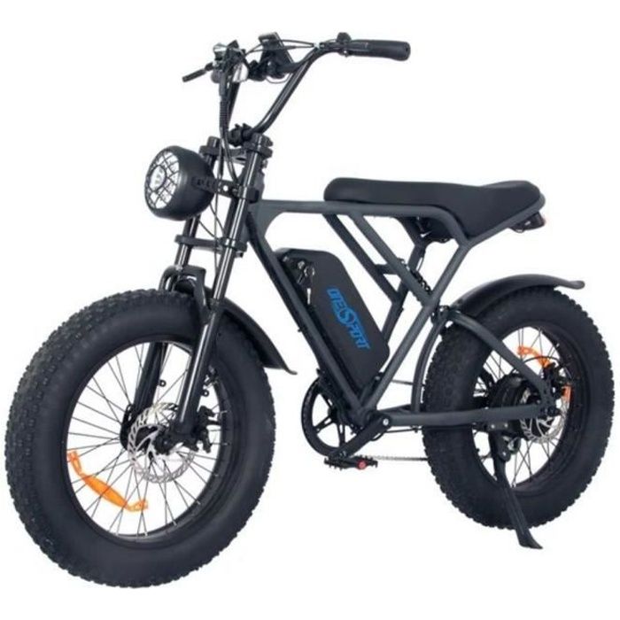 Vélo électrique pliant ONESPORT ONES3 500W - Autonomie 60KM-Noir