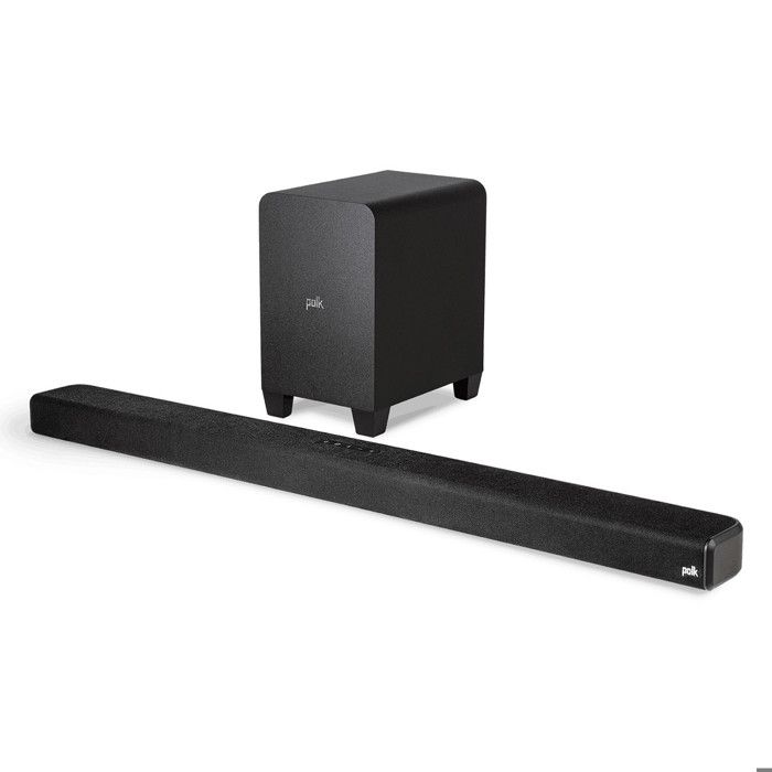 Barre de Son POLK Signa S4 - Dolby Atmos - Bluetooth - Sans fil - Noir