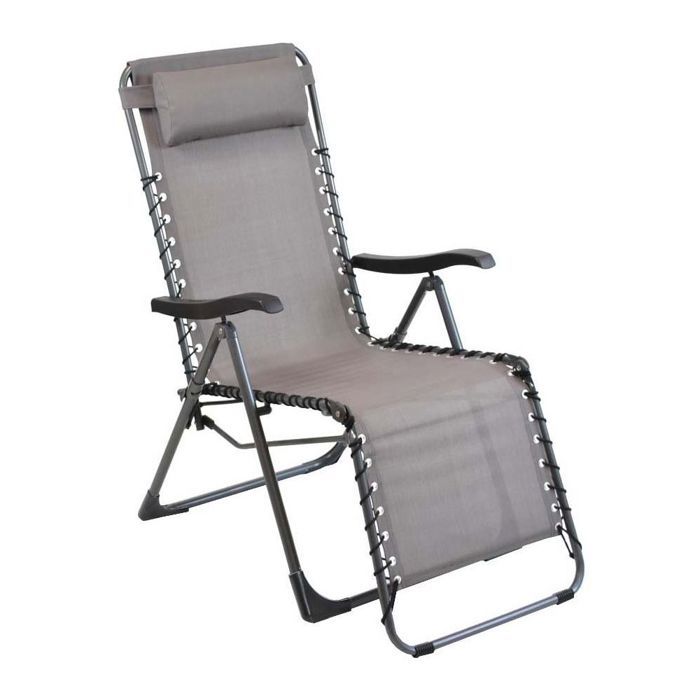 fauteuil de jardin relax néo gris