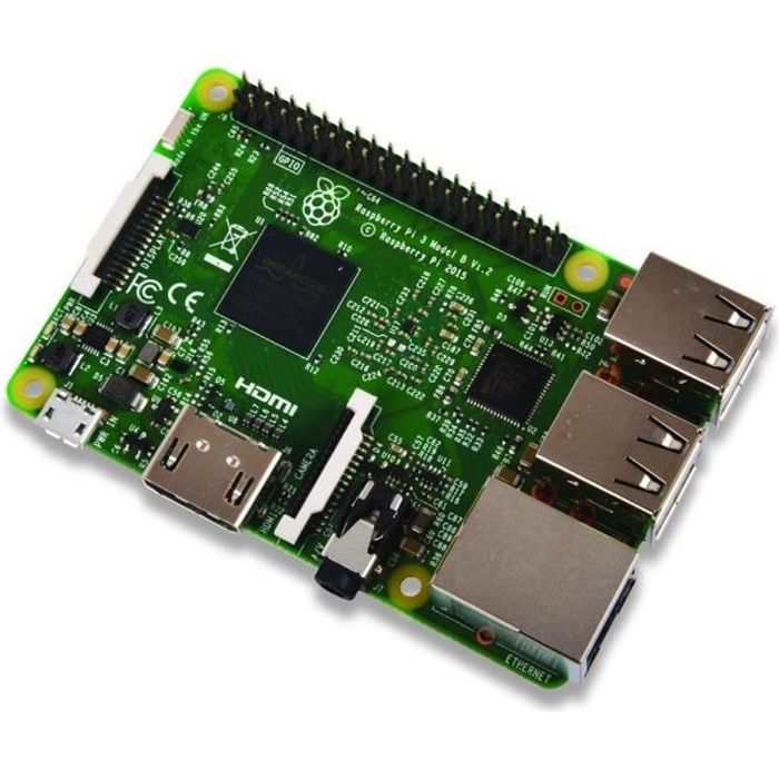 Raspberry Pi Carte Mère Pi 3 - Modèle B - 1 Go - vue 1