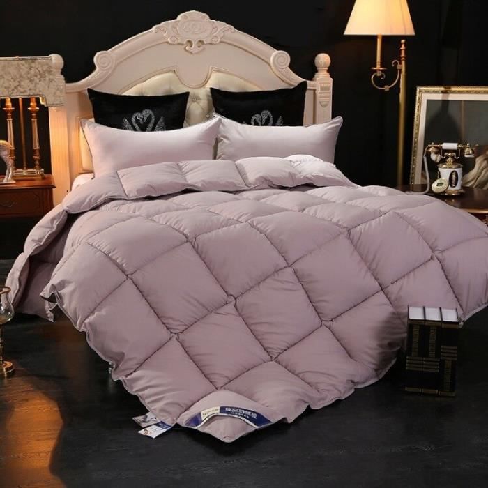 Couette D’hiver Double 260x260 Cm – Moderne à Carreaux Tartan Rouge (Noël)