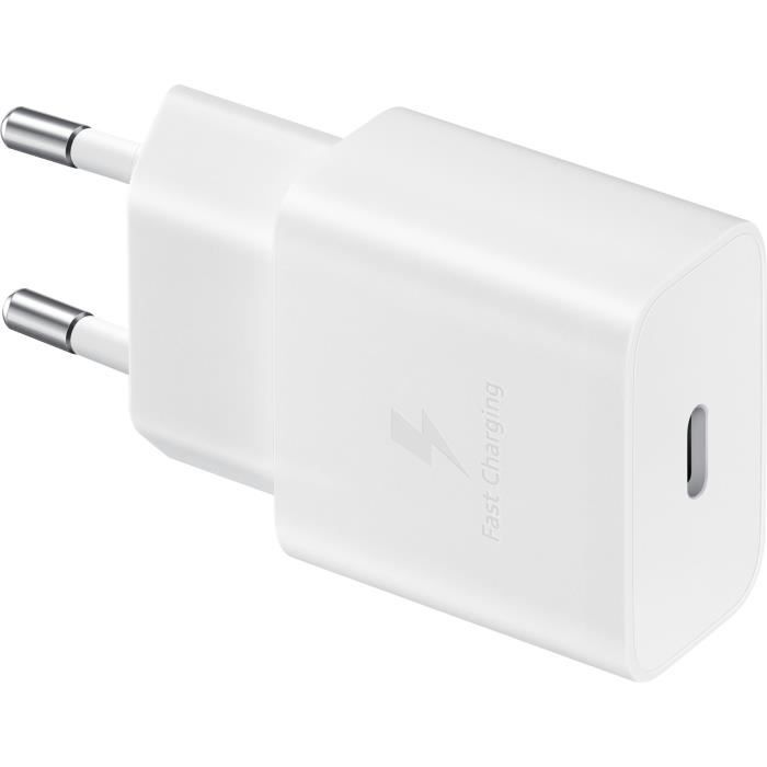 Chargeur Secteur USB C - 15W - SAMSUNG - Blanc