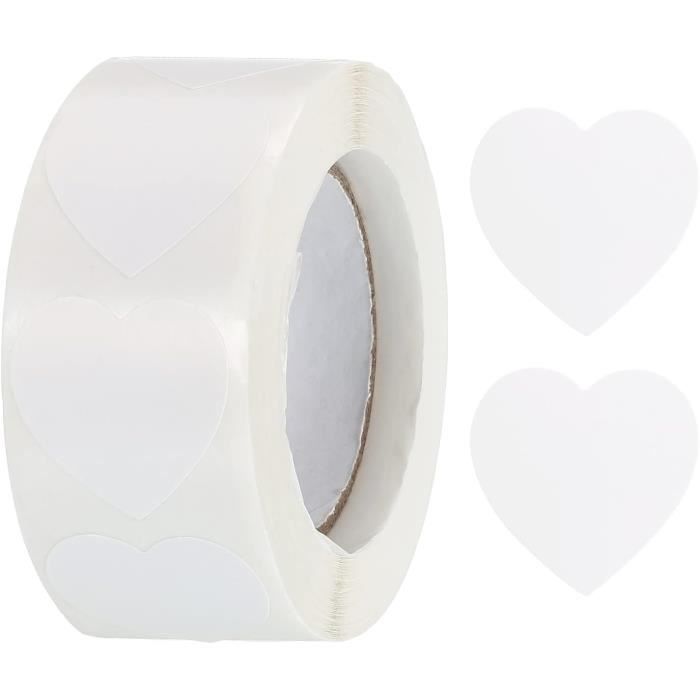 500Pcs 3,2 Cm De Diamètre Autocollants Coeur Autocollant Mariage Enveloppe Joints D'Enveloppe