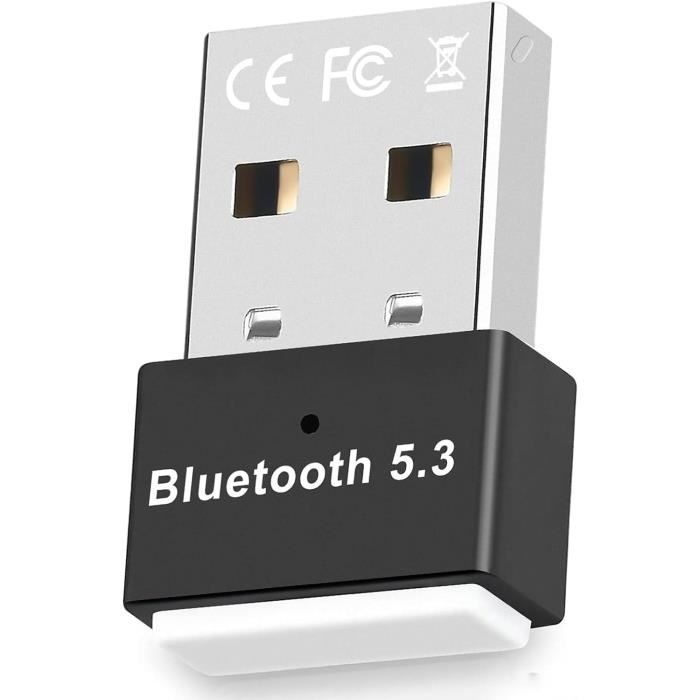 Clé Bluetooth 5.1 USB Pour PC - Adaptateur Plug & Play Windows 11/10/8.1 - Connexion écouteurs, Souris - 2