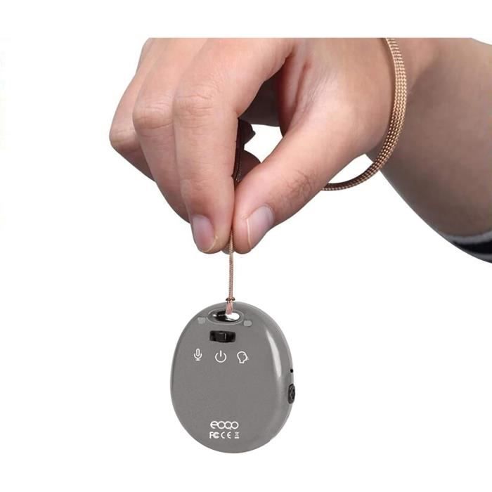 Enregistreur Vocal Mini Porte-Clés - 8 Go, Activation Vocale, Réduction Bruit - Pour Cours, Réunions, Mémo