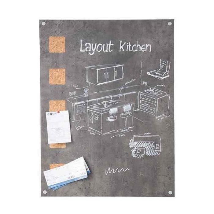 Tableau noir LIVING WALL (L)380 x (H)580 mm