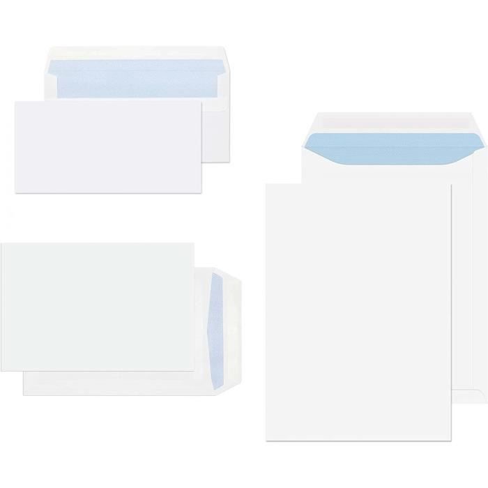 25 enveloppes, des enveloppes, le format d'enveloppe B6 (12,5x17,5 cm) sur 120x170 mm (12 x 17 cm) cartes; Couleur: Transparent avec des bandes adhésives
