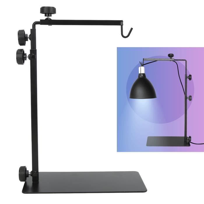 Meilleurs prix pour SURENHAP Support de lampe de reptile Support de lampe pour reptiles, support de lumière chauffante réglable animalerie chauffage