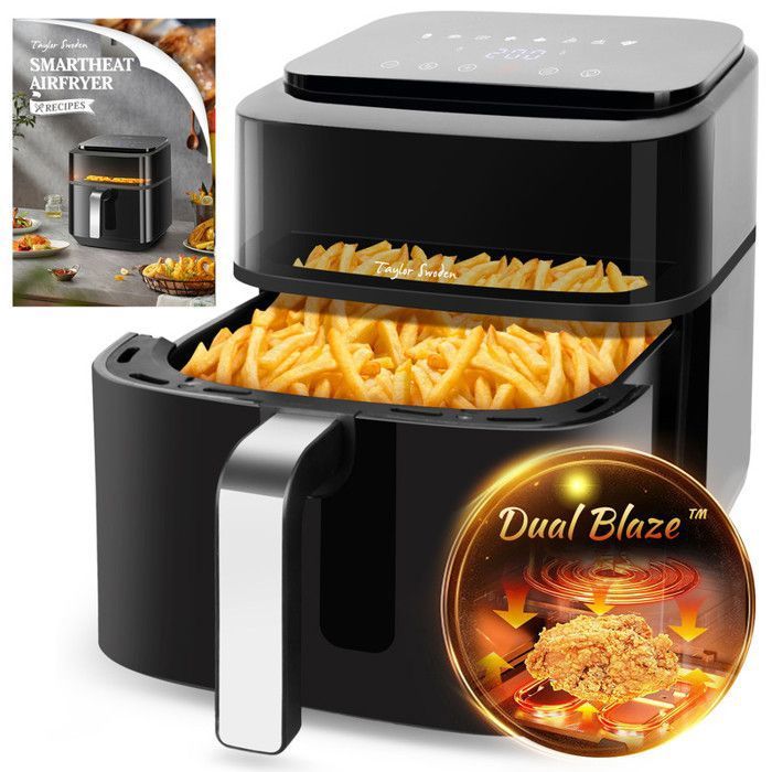 Taylor Swoden Smartheat air fryer de 65 L XXL avec double résistance fonctionnalité 8-en-1 fenêtre de visualisation - Taylor swoden